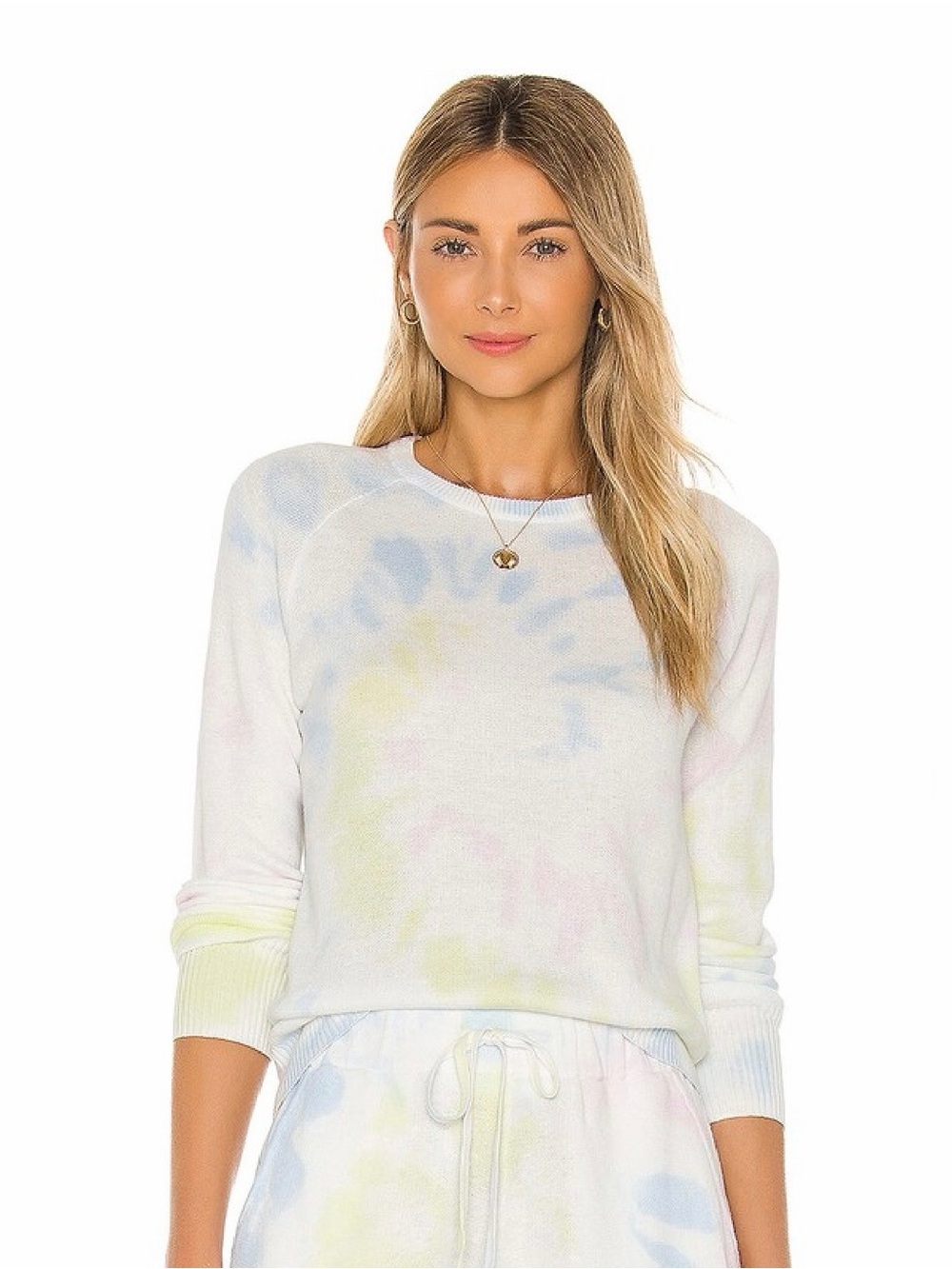 Lovers + Friends Pastel Tie-Dye Sierra Pullover Crewneck Sweatshirt - Size: XS